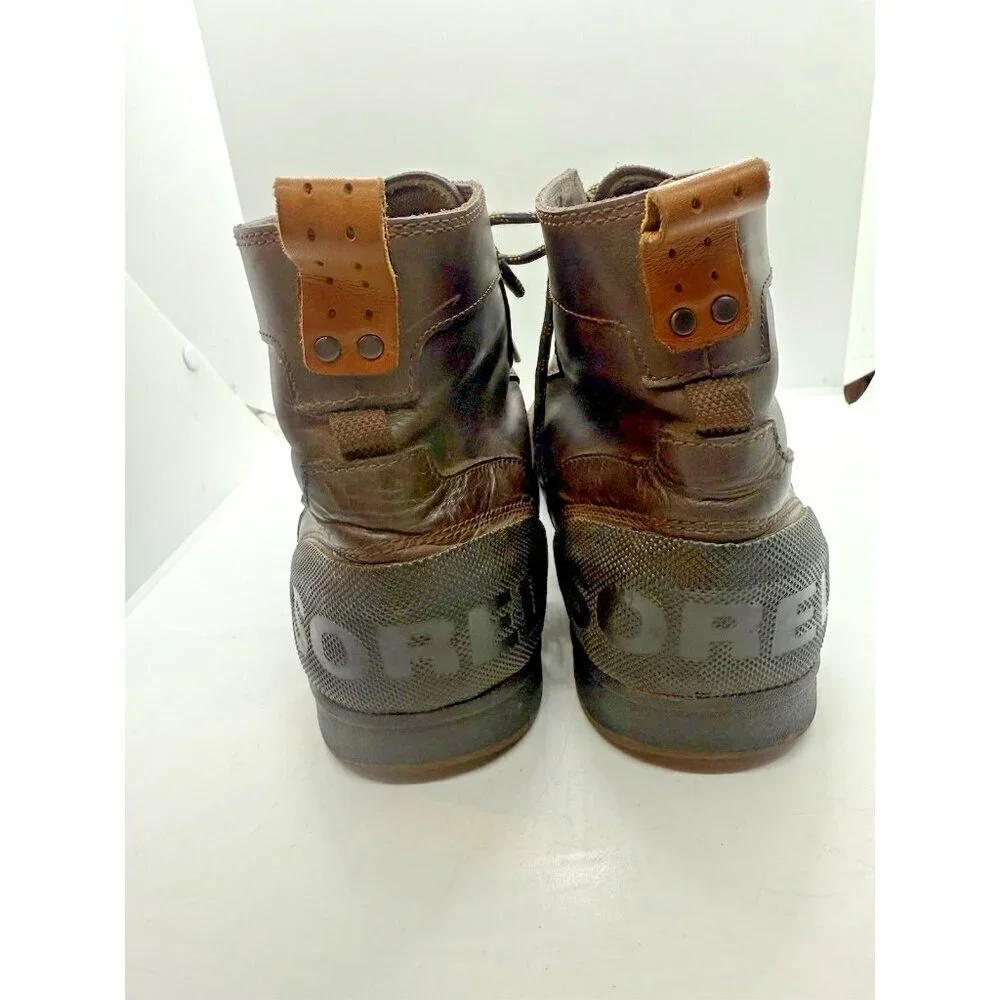 Sorel Ankeny Hiker Mens 13 Brown Leather Outdoors Trail Lace Up Boots NM2100-256